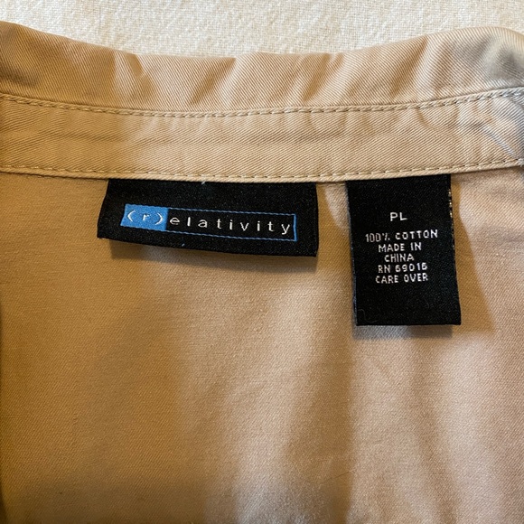 Women's Beige Double-Breasted Jacket - Picture 6 of 6